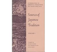 Sources of Japanese Tradition - 1600 to 2000 V1