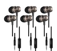 SourceTon 3 Packs Earbud Headphones with Remote & Microphone, In Ear Earphone Stereo Sound Noise Isolating Tangle Free for Smartphones, Laptops, Gaming, Fits All 3.5mm Interface Device