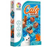 SmartGames - Cats & Boxes, Puzzle Game with 60 Challenges, 7+ Years