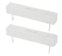sourcing map 0.1 Ohm Ceramic Cement Resistor, 100W Power Wirewound Horizontal Cement Resistor Kit Tolerance 5% for Audio Equipment Power Adapters Frequency Divider Circuit Board (Pack of 2)