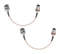 sourcing map 0.15M 3G-SDI Cable, BNC Male to Female HD-SDI Cable 75 Ohm RG179 Coaxial Video Jumper Video Camera Wire for Camera Surveillance CCTV Monitor Broadcast System, Orange, Pack of 2