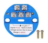 sourcing map 0-400C RTD PT100 Temperature Sensor Transmitter Module 4-20MA DC24V Temperature Amplifier for Thermocouple, PLC Modules