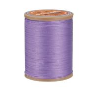sourcing map 0.45mm Leather Sewing Waxed Thread, 219 Yards / 200m, Polyester Waxed Cord Linen Thread String for Leather Crafts, Bookbinding, Shoe Repairing, Purple
