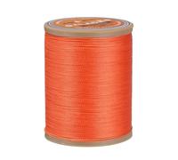sourcing map 0.45mm Leather Sewing Waxed Thread, 219 Yards / 200m, Polyester Waxed Cord Linen Thread String for Leather Crafts, Bookbinding, Shoe Repairing, Orange