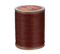 sourcing map 0.45mm Leather Sewing Waxed Thread, 219 Yards / 200m, Polyester Waxed Cord Linen Thread String for Leather Crafts, Bookbinding, Shoe Repairing, Brown