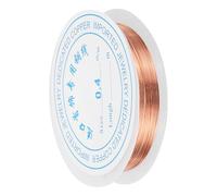 sourcing map 0.4mm/26 Gauge Copper Wire for Jewelry Making, 1 Roll Craft Tarnish Resistant Beading Wire for Jewelry Making Supplies(Red Bronze)-10m