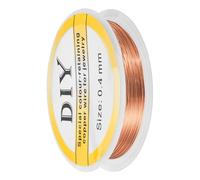sourcing map 0.4mm/26 Gauge Copper Wire for Jewelry Making, 1 Roll Craft Tarnish Resistant Beading Wire for Jewelry Making Supplies DIY (Rose Gold)-10m