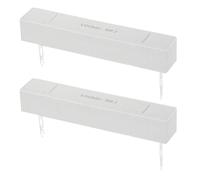 sourcing map 0.5 Ohm Ceramic Cement Resistor, 100W Power Wirewound Horizontal Cement Resistor Kit Tolerance 5% for Audio Equipment Power Adapters Frequency Divider Circuit Board (Pack of 2)