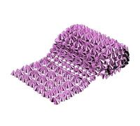 sourcing map 0.5 Yard Sew Stitch on Cone Spikes Studs, 12Rows Plastic Flat Back Spike Rivet Punk Trim Ribbon for DIY Clothing, Bags, Shoes Decoration, Pink