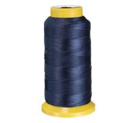 sourcing map 0.55mm Leather Sewing Waxed Thread, 450m / 492 Yards, Polyester Waxed Cord Linen Thread String for Leather Crafts, Bookbinding, Shoe Repairing, Blue