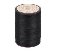 sourcing map 0.55mm Waxed Cord, 131 Yards Black Brown Waxed Polyester Cord Waist Bead String Twine Thread Beading Wax Rope for Bracelet Necklace Making, DIY Bracelets and Macrame Supplies