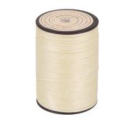 sourcing map 0.55mm Waxed Cord, 131 Yards Cream Brown Waxed Polyester Cord Waist Bead String Twine Thread Beading Wax Rope for Bracelet Necklace Making, DIY Bracelets and Macrame Supplies