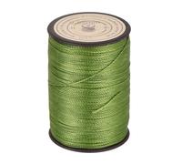 sourcing map 0.55mm Waxed Cord, 131 Yards Green Brown Waxed Polyester Cord Waist Bead String Twine Thread Beading Wax Rope for Bracelet Necklace Making, DIY Bracelets and Macrame Supplies