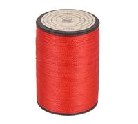sourcing map 0.55mm Waxed Cord, 131 Yards Red Brown Waxed Polyester Cord Waist Bead String Twine Thread Beading Wax Rope for Bracelet Necklace Making, DIY Bracelets and Macrame Supplies
