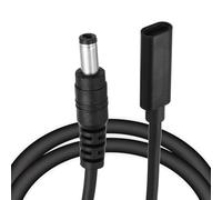 sourcing map 0.5FT USB C to DC PD Power Fast Charging Cable, 5.5mmx2.1mm 65W/18V-20V DC Power Cable, Type C Input 3.25A Adapter Jack Converter for Router, Camera, TV Box, Desk Lamp(Black)