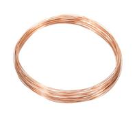 sourcing map 0.5mm/24 Gauge Copper Wires for Jewelry Making, 1 Roll Craft 10m Tarnish Resistant Beading Wires for Jewelry Making Supplies(Rose Gold)