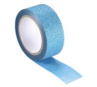 sourcing map 0.6inch x 16.4ft Glitter Tape, Decorative Craft Tape Self Adhesive Stick Blue 1.5cm x 5 M for Scrapbook, DIY Arts, Gift Wrapping