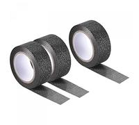 sourcing map 0.6inch x 16.4ft Glitter Tape, Decorative Craft Tape Self Adhesive Stick Light Black 1.5cm x 5 M for Scrapbook, DIY Arts, Gift Wrapping Pack of 3