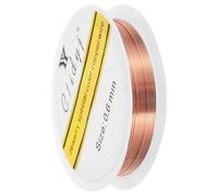 sourcing map 0.6mm/22 Gauge Copper Wire for Jewelry Making, 1 Roll Craft Tarnish Resistant Beading Wire for Jewelry Making Supplies DIY (Red Bronze)