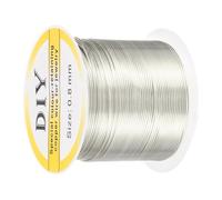 sourcing map 0.8mm/20 Gauge Copper Wire for Jewelry Making, 1 Roll Craft Tarnish Resistant Beading Wire for Jewelry Making Supplies DIY (Silver)-22m