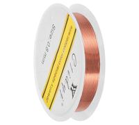 sourcing map 0.8mm/20 Gauge Copper Wire for Jewelry Making, 1 Roll Craft Tarnish Resistant Beading Wire for Jewelry Making Supplies DIY (Red Bronze)