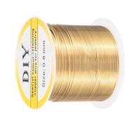 sourcing map 0.8mm/20 Gauge Copper Wire for Jewelry Making, 1 Roll Craft Tarnish Resistant Beading Wire for Jewelry Making Supplies DIY (Bright Gold)-22m