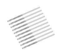 sourcing map 0.8mm Diamond Twist Drill Bits High-Speed Steel Drill Bit for Glass Sea Shells Tiles Drilling Hole 10Pcs