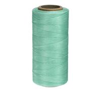 sourcing map 0.8mm Leather Sewing Waxed Thread, 270 Yards / 247m, Polyester Waxed Cord Linen Thread String for Leather Crafts, Bookbinding, Shoe Repairing, Turquoise