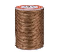 sourcing map 0.8mm Leather Sewing Waxed Thread, 55m / 60 Yards, Polyester Waxed Cord Linen Thread String for Leather Crafts, Bookbinding, Shoe Repairing, Coffee