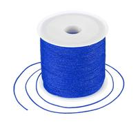 sourcing map 0.8mm Nylon String for Bracelets, 44 Yards Satin Nylon Beading Thread Chinese Knotting Cord for Jewelry Making DIY Craft Beading Friendship Necklace Bracelet(Dark Blue)