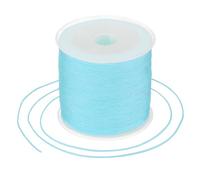 sourcing map 0.8mm Nylon String for Bracelets, 44 Yards Satin Nylon Beading Thread Chinese Knotting Cord for Jewelry Making DIY Craft Beading Friendship Necklace Bracelet(Sky Blue)