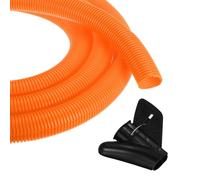 sourcing map 1 1/2 Inch 20ft Split Wire Loom Tubing, Flexible Cord Protectors with Installation Tool Cable Management Sleeve Conduits Cover for Office Home Electrical Automotive Wires, Orange