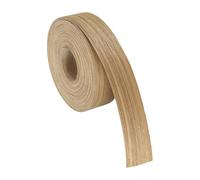 sourcing map 1-1/2 Inch x 49ft Wood Veneer Edge Banding, Pre-Glued Flexible Ash Wood Edging Strips, Iron on with Hot Melt Adhesive Wood Tape for Cabinet Repair and Furniture Restoration