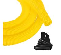 sourcing map 1 1/4 Inch 20ft Split Wire Loom Tubing, Flexible Cord Protectors with Installation Tool Cable Management Sleeve Conduits Cover for Office Home Electrical Automotive Wires, Yellow