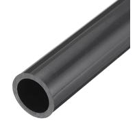 sourcing map 1 1/4 Inch PVC Rigid Tube Round Pipe 24.8mm ID 32mm OD 500mm Dark Grey High Impact for Water Pipe, Crafts, Decoration, Cable Sleeve