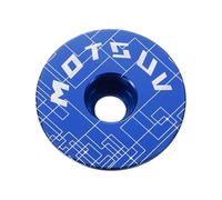 sourcing map 1 1/4" OD Bicycle Headset Stem Top Cap Aluminum Alloy Cycling Headset Cover Stem for Mountain Bicycle Road Bicycle MTB, Blue