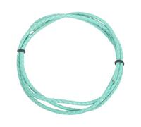 sourcing map 1.1 Yards Bolo Tie Cord 3mm Diameter Round Braided Leather Strip 1 Meter Long for Bracelet Necklace Beading, Light Green