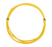 sourcing map 1.1 Yards Bolo Tie Cord 4mm Diameter Round Braided Leather Strip 1 Meter Long for Bracelet Necklace Beading, Yellow