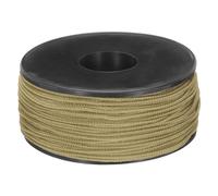 sourcing map 1.18mm x 164 Feet Paracord Micro Cord Rope 100 LB Polyester Braided Cord Spool for Camping Outdoor Jewelry Bracelet, Khaki