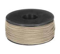 sourcing map 1.18mm x 164 Feet Paracord Micro Cord Rope 100 LB Polyester Braided Cord Spool for Camping Outdoor Jewelry Bracelet, Apricot