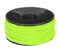 sourcing map 1.18mm x 164 Feet Paracord Micro Cord Rope 100 LB Polyester Braided Cord Spool for Camping Outdoor Jewelry Bracelet, Grass Green