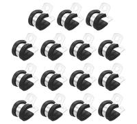 sourcing map 1/2"(12mm) Cable Clamp, 304 Stainless Steel Rubber Cushioned Insulated Clamp R Shape Metal Clamp Tube Holder for Pipe Hose Wire Cord Installation 15Pcs