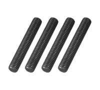 sourcing map 1/2-13 UNC Fully All Threaded Rod, 4Pcs B7 Alloy Steel Long Threaded Screw 3.15" Length Right Hand Threads Fully Studding Rod Bar for Machinery, Construction, Black