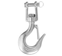 sourcing map 1/2" Clevis Slip Hook, 304 Stainless Steel Clevis Chain Grab Hook 3307lb Capacity Heavy Duty Safety Chain Hooks with Safety Latch for Trailer Truck Transport