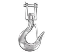 sourcing map 1/2" Clevis Slip Hook, 316 Stainless Steel Clevis Chain Grab Hook 3307lb Capacity Heavy Duty Safety Chain Hooks with Safety Latch for Trailer Truck Transport