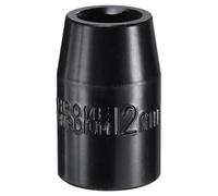 sourcing map 1/2" Drive 6 Point Pneumatic Socket 12mm Metric Shallow Impact Socket Chrome Vanadium Steel Square Drive 6-Point Sockets Mechanic Hand Tool for Pneumatic Wrench, Black