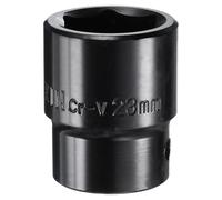 sourcing map 1/2" Drive 6 Point Pneumatic Socket 23mm Metric Shallow Impact Socket Chrome Vanadium Steel Square Drive 6-Point Sockets Mechanic Hand Tool for Pneumatic Wrench, Black