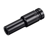 sourcing map 1/2" Drive by 11mm Deep Impact Socket, Heat-Treated CR-V Steel 3.15" Length, 6-Point Metric Sizes