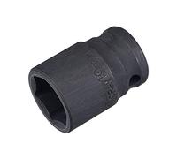sourcing map 1/2" Drive by 19mm 6-Point Impact Socket, CR-V Steel 1.54" Length, Shallow Metric Sizes