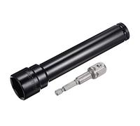 sourcing map 1/2" Drive Socket Accessory Set, 32mm Deep 6-Point Impact Socket 8" Length and 1/4" Hex Shank Adapter